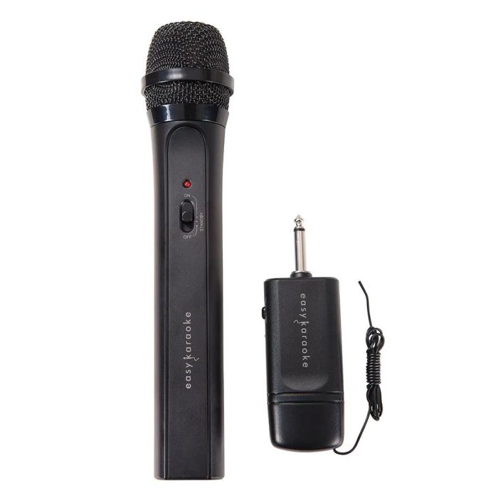 Easy Karaoke Wireless Microphone, Black front view