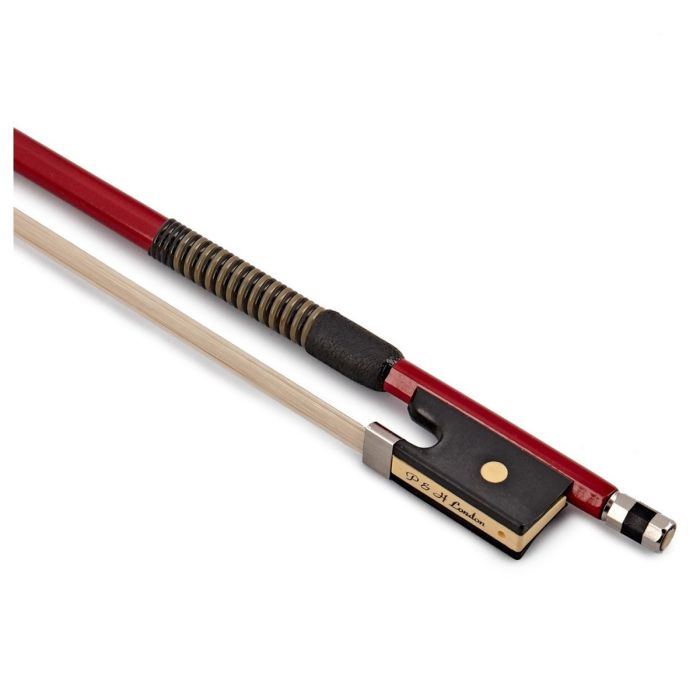 P & H Cello Bow Fibreglass Natural Hair Red 3/4 handle