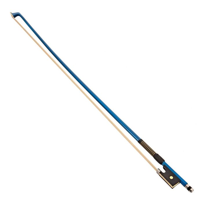 P & H Cello Bow Blue Fibreglass Natural Hair 1/2