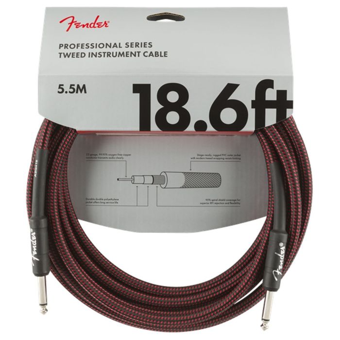 Fender Professional Series Cable 18.6 Red Tweed