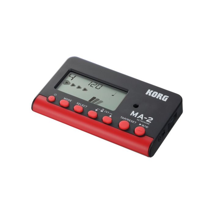 Korg Multi-Function Digital Metronome Black/Red side view