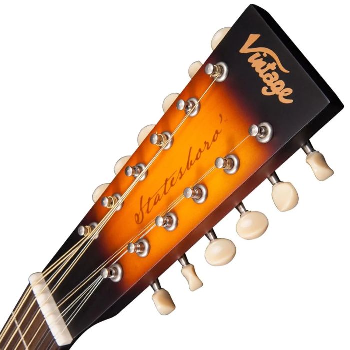 Vintage Electro Statesboro 12 String Guitar  headstock