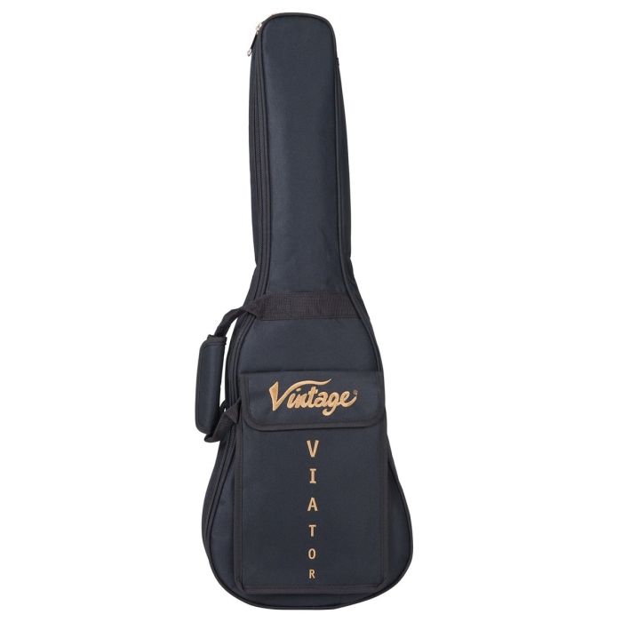 Vintage Viator Travel Guitar And Bag By Paul Brett bag