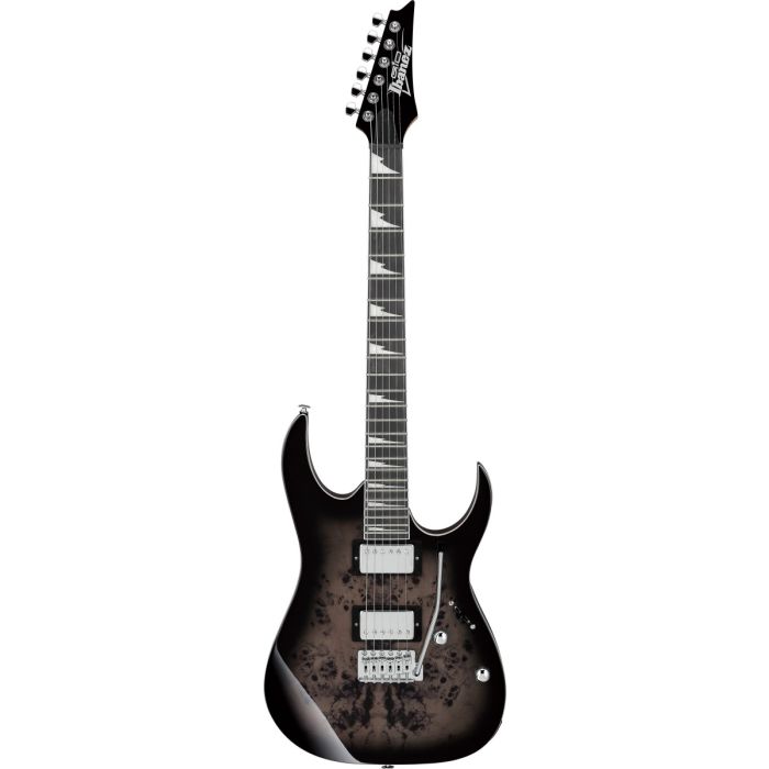 Ibanez GRG220PA1 BKB Transparent Brown Black Burst, front view