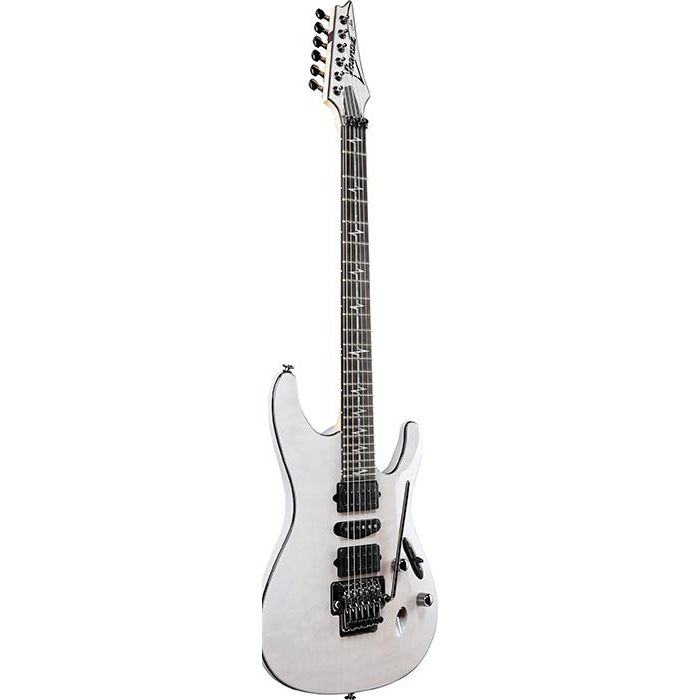 Ibanez JIVAX2 GH Nita Strauss Signature Ghost, angled view