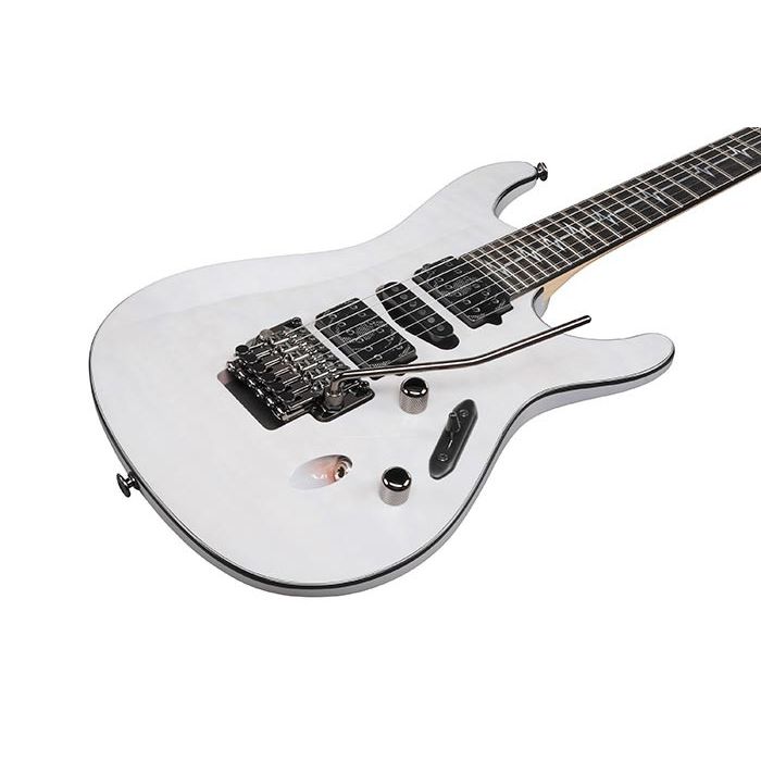 Ibanez JIVAX2 GH Nita Strauss Signature Ghost, body closeup