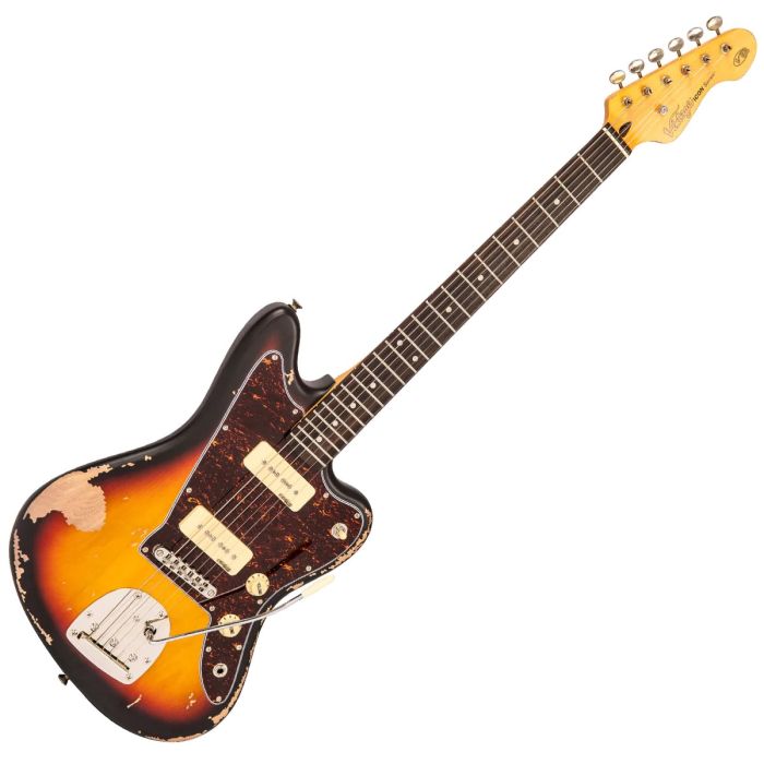  V65V Icon Electric Guitar Tobacco Sunburst front angle