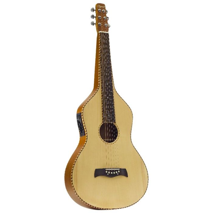 Ozark Hawaiian Guitar W-model Spruce-Mahog Electro front view