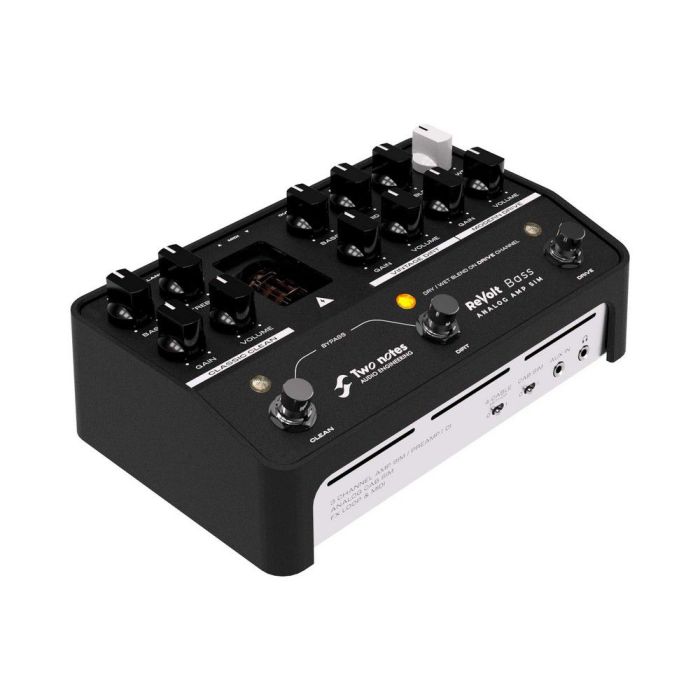 Two Notes ReVolt Bass Amp Simulator Pedal right-angled view