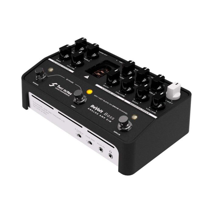 Two Notes ReVolt Bass Amp Simulator Pedal left-angled view