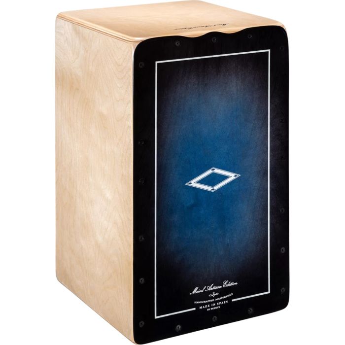 Meinl Percussion Artisan Edition Cajon Tango Line, Blue Fade front