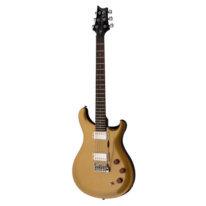 PRS SE DGT MOONS GT Gold Top, tilted view