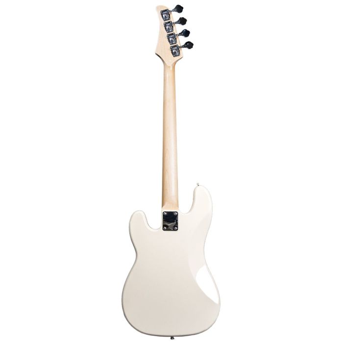 Antiquity AQ-PB Bass Guitar, White rear view