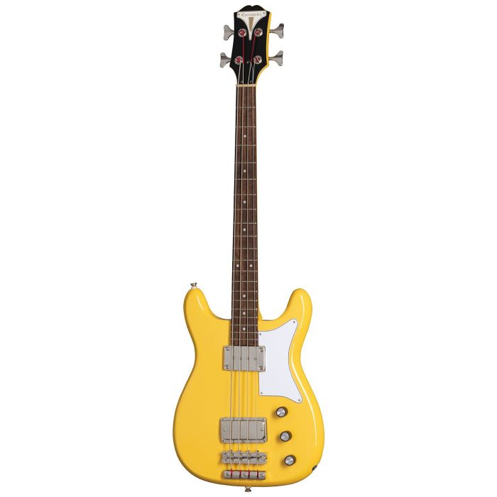 Epiphone Newport Bass Sunset Yellow, front view