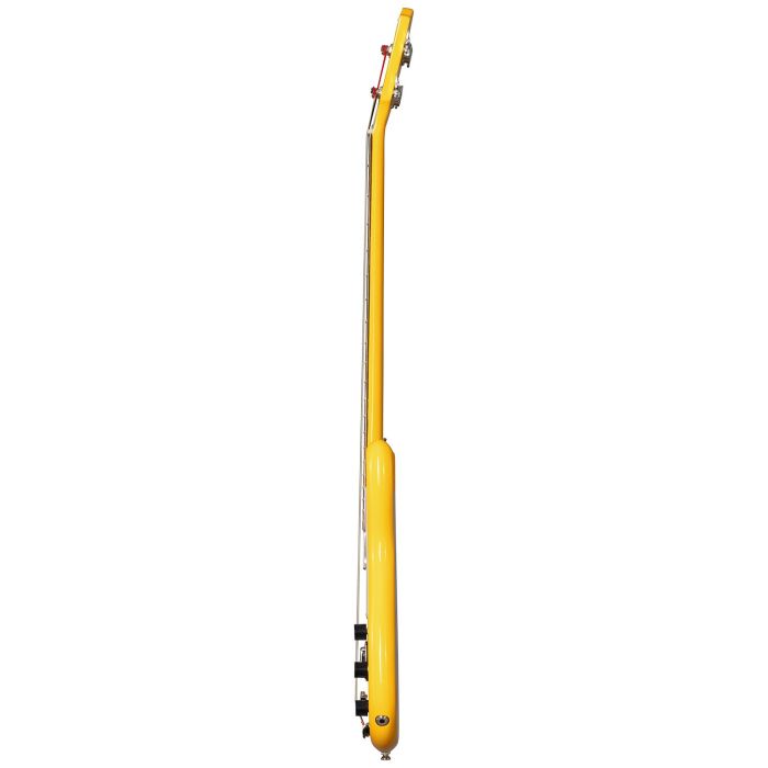 Epiphone Newport Bass Sunset Yellow, side view