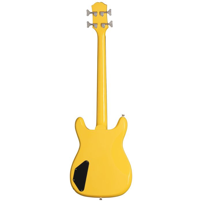 Epiphone Newport Bass Sunset Yellow, rear view