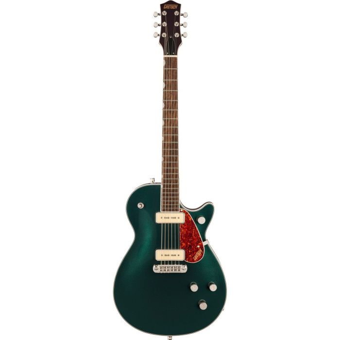 Gretsch G5210 p90 EMatic Jet Two 90 SC w Wraparound IL Cadillac Green, front view