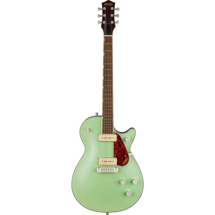 Gretsch G5210 p90 EMatic Jet Two 90 SC w Wraparound IL Broadway Jade, front view