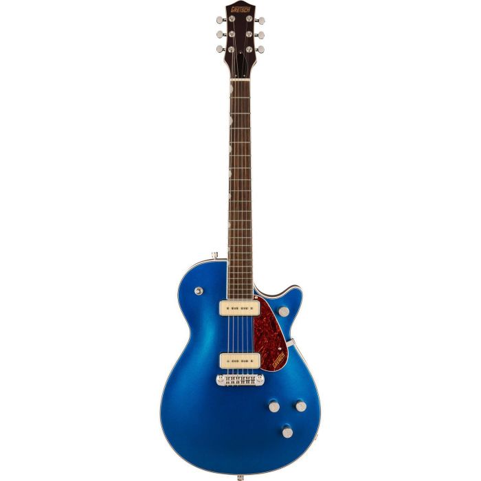 Gretsch G5210 p90 EMatic Jet Two 90 SC w Wraparound IL Fairlane Blue, front view