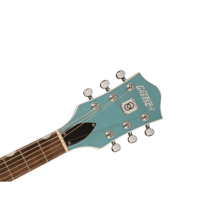 Gretsch G5622t 140 EMatic 140th DBL Platinum CB w Bigsby IL 2T Stone Plati, headstock front