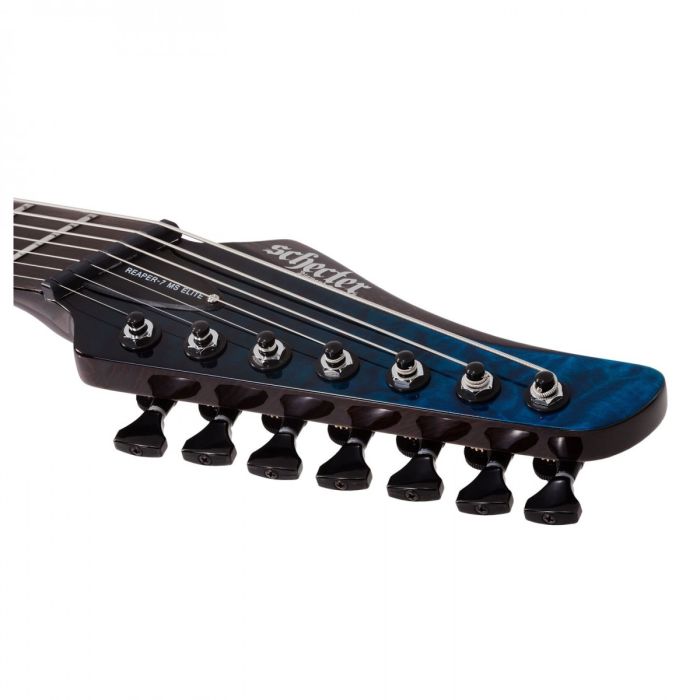 Schecter Reaper-6 Elite Deep Ocean Blue headstock