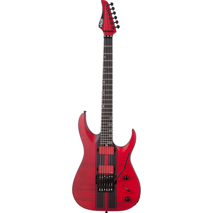 Schecter Banshee GT-FR Satin Trans Red front