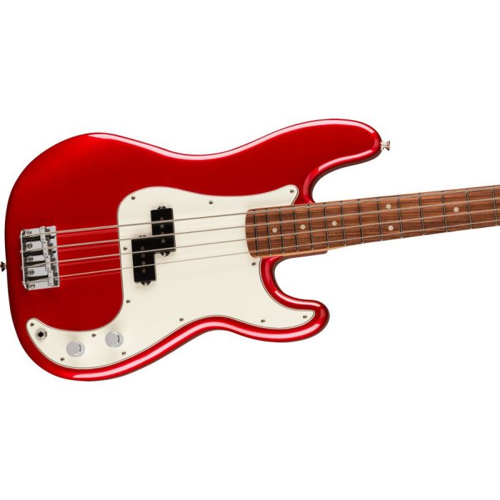 Fender Player Precision Bass Pf Candy Apple Red, angled view