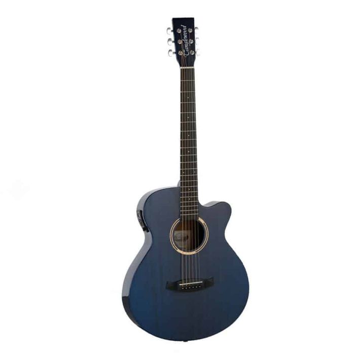 Tanglewood Super Folk Cutaway with Tanglewood EX4 EQ System Thru Blue Gloss Finish