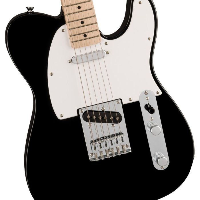 Squier Sonic Telecaster MN Black, body closeup