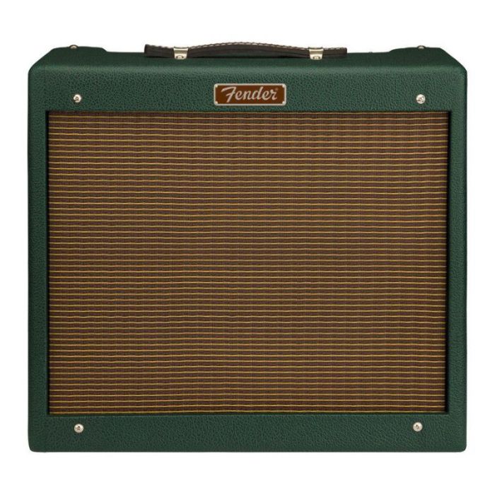 Fender Blues Jr Combo Valve Amplifier, British Racing Green front view