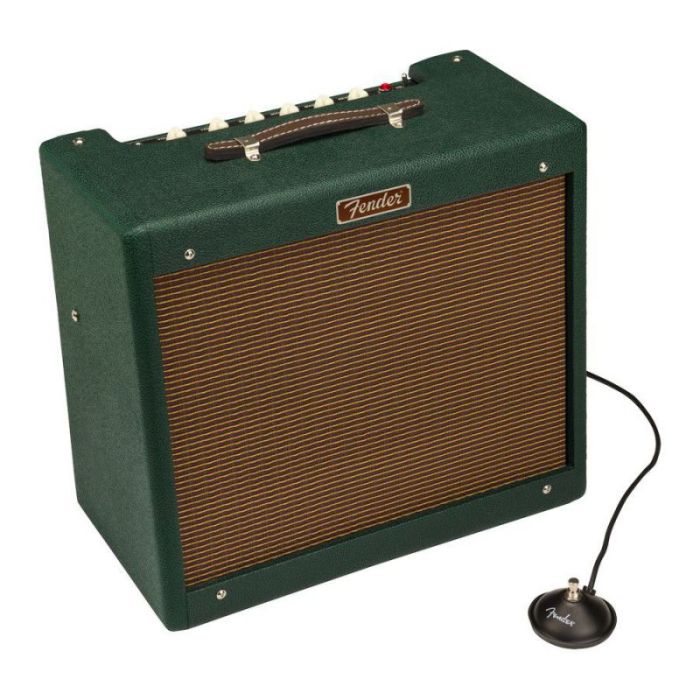 Fender Blues Jr Combo Valve Amplifier, British Racing Green with footswitch