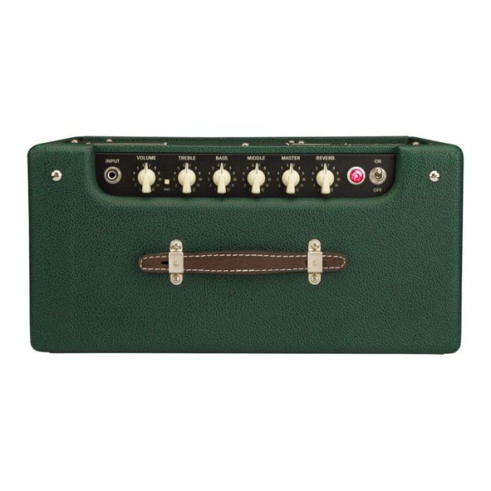 Fender Blues Jr Combo Valve Amplifier, British Racing Green top-down view