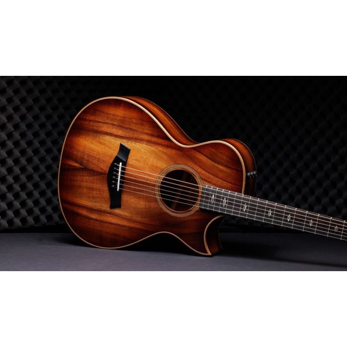 Taylor C22ce 12-Fret Custom Grand Concert, Shaded Edge Burst lifestyl front