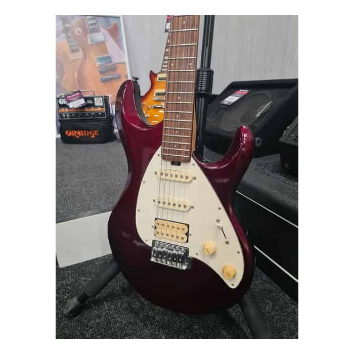Pre-Owned OLP Ernie Ball Silhouette Metallic Red front body