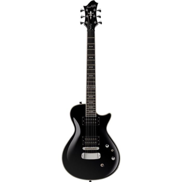 Hagstrom Ultra Swede Electric Guitar, Black Gloss Front