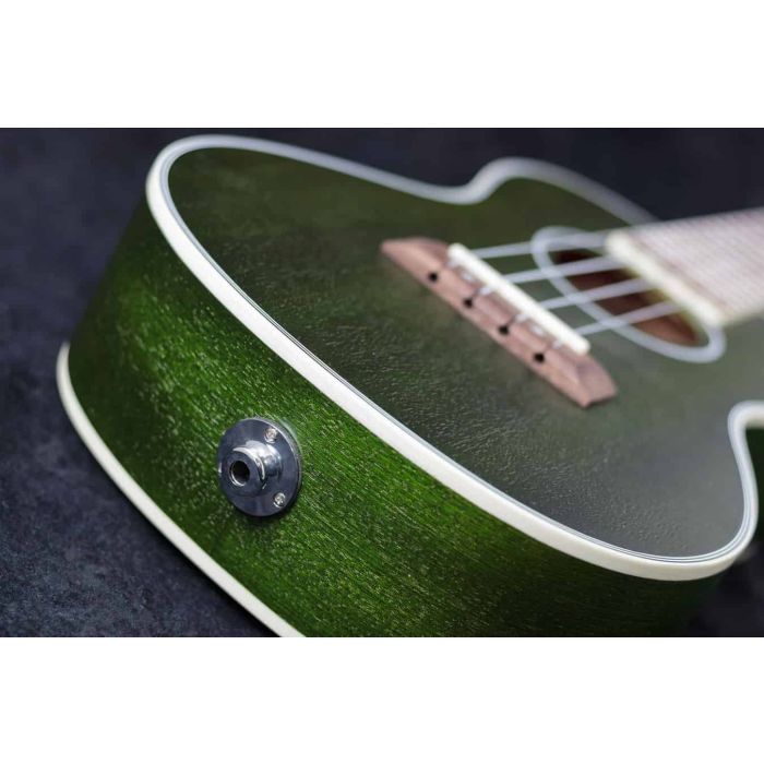 Adam Black Concert Ukulele Green jack input