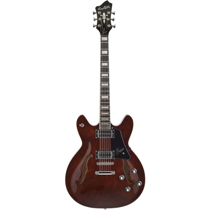 Hagstrom Super Viking Electric Guitar, Trans Brown