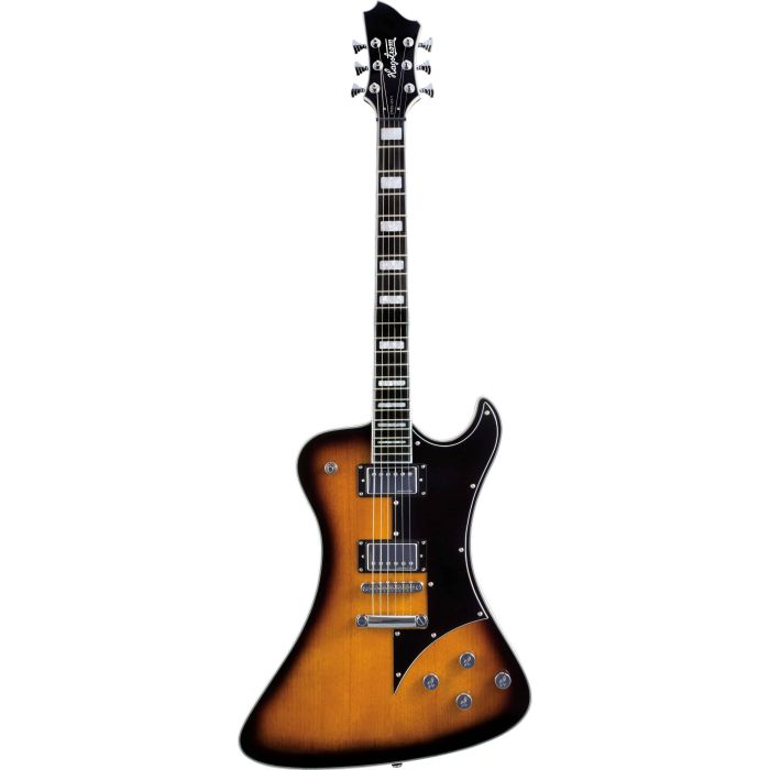 Hagstrom Fantomen Electric Guitar, Tobacco Sunburst front