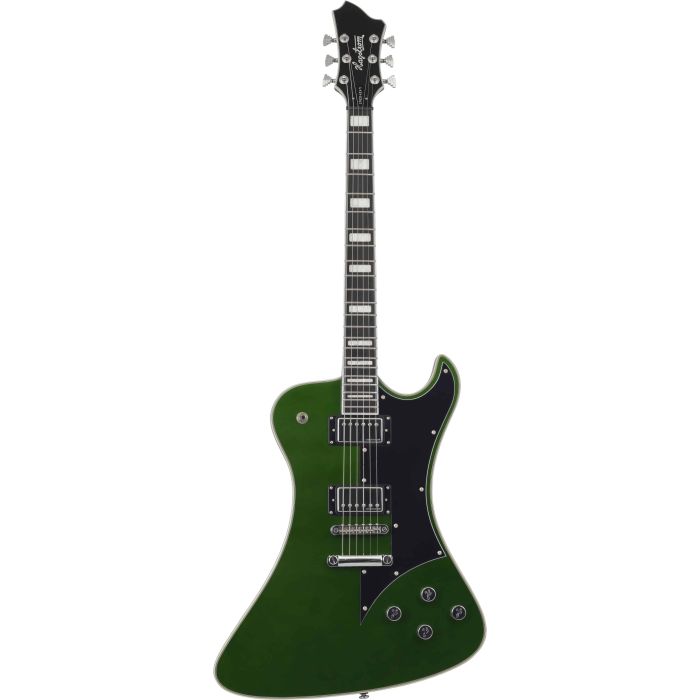 Hagstrom Fantomen Electric Guitar, Emerald Green front