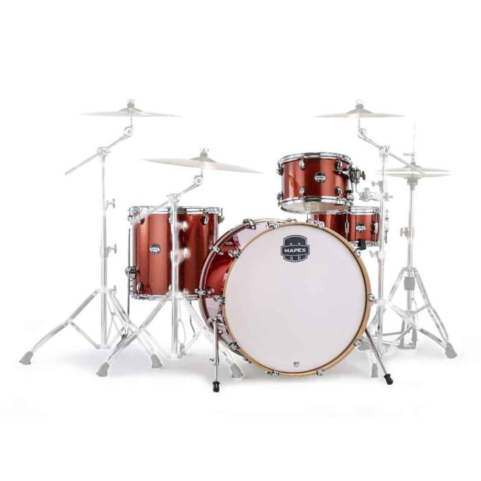 Mapex Mars Birch Series 24" Rock Shell Pack Blood Orange Sparkle