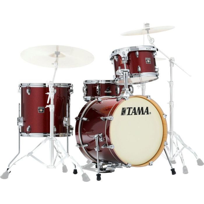 Tama Superstar Classic 18 - 4 Piece Shell Pack - Dark Red Sparkle front