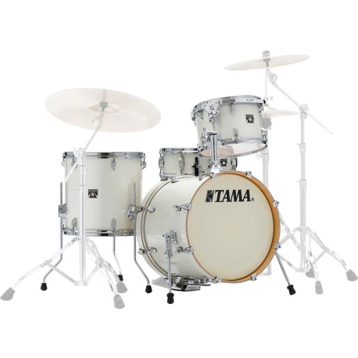 Tama Superstar Classic 18 - 4 Piece Shell Pack - Vintage White Sparkle