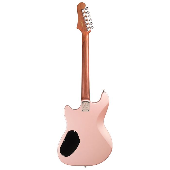 Guild Surfliner Deluxe Rose Quart Metallic Electric Guitar, rear view