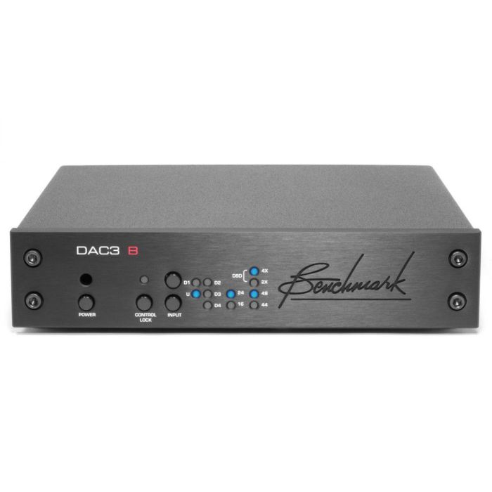 Benchmark Dac3b Converter Black No Remote, front view