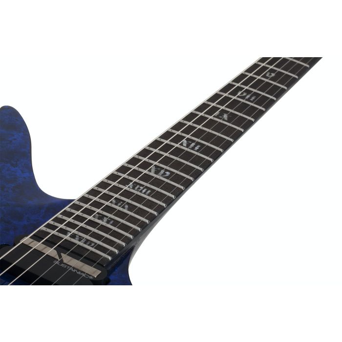 Schecter Avenger FR-S Blue Reign Electric Guitar neck