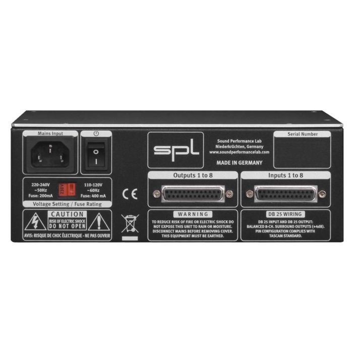 SPL Volume8 8 Channel Volume Controller Back