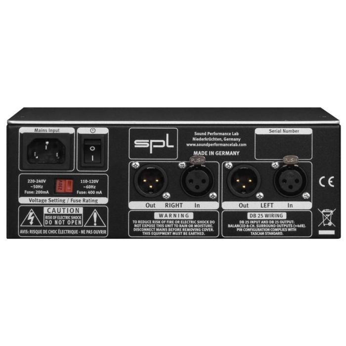 SPL Volume2 Stereo Volume Controller Back