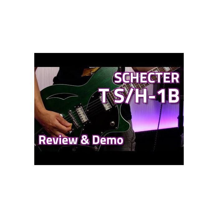 Schecter T S/H-1B Semi-Hollow Body In Emerald Green Pearl | PMT Online