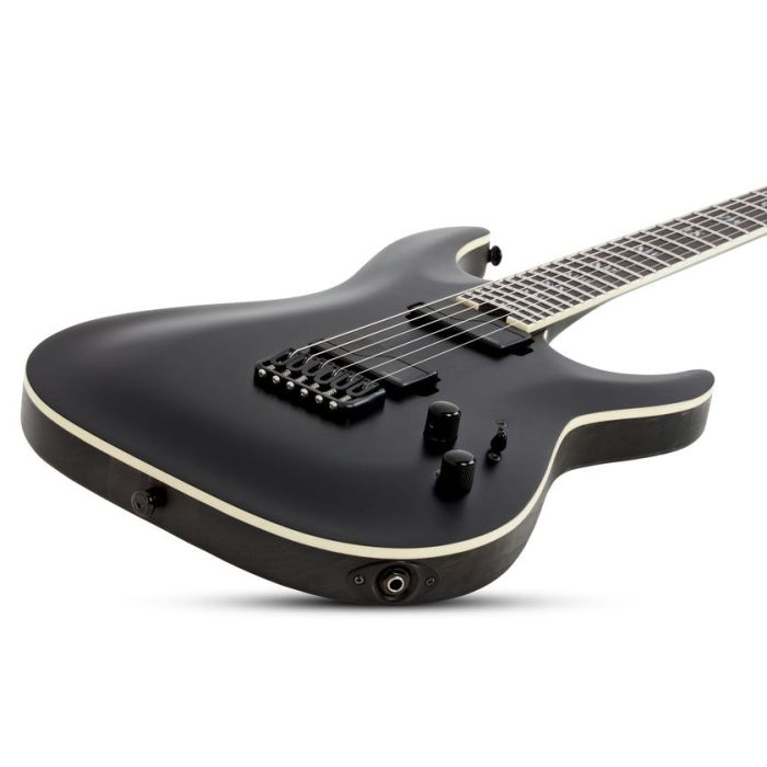 Schecter C-1 HT S SLS Elite Evil Twin Guitar, Satin Black back