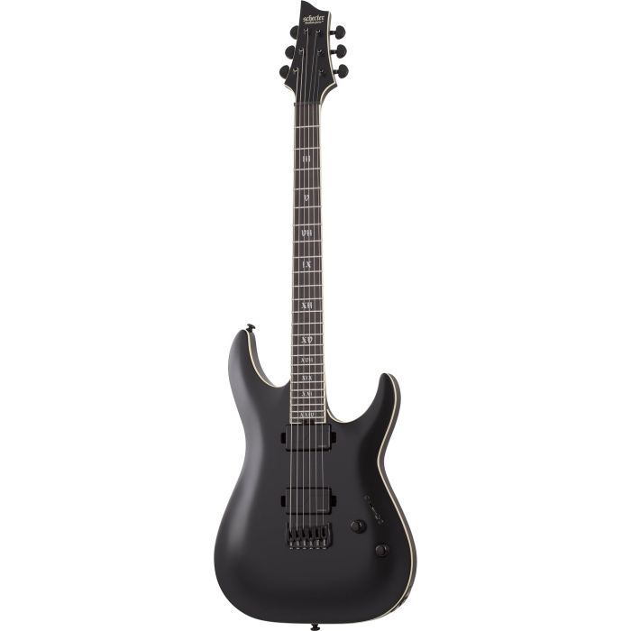 Schecter C-1 HT S SLS Elite Evil Twin Guitar, Satin Black front